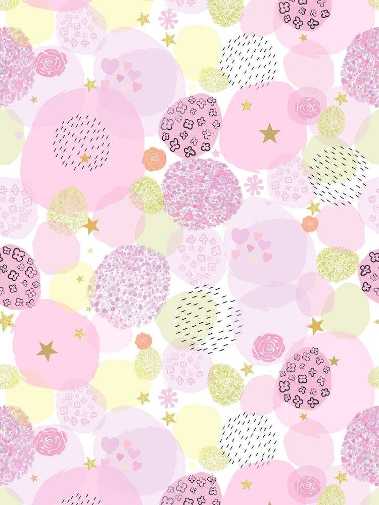 Pink Square Stars