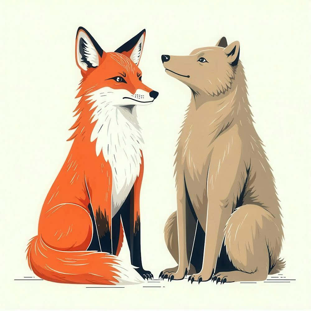 Fox And Bear