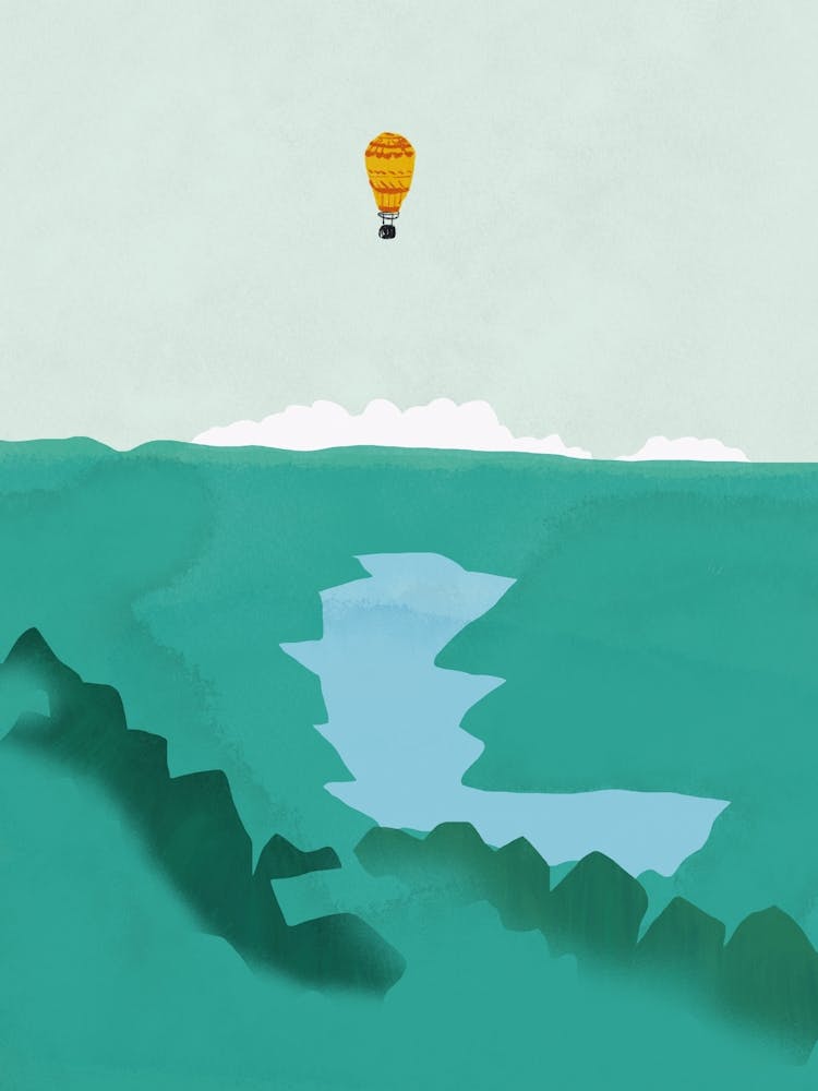 Hot Air Balloon In The Sky