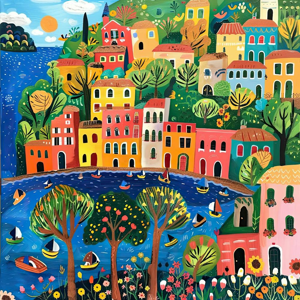 Kids Travel Illustration Italy 2