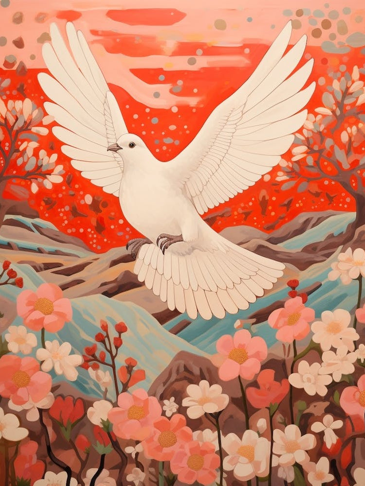 Pigeon 1 Detailed Bird Painting