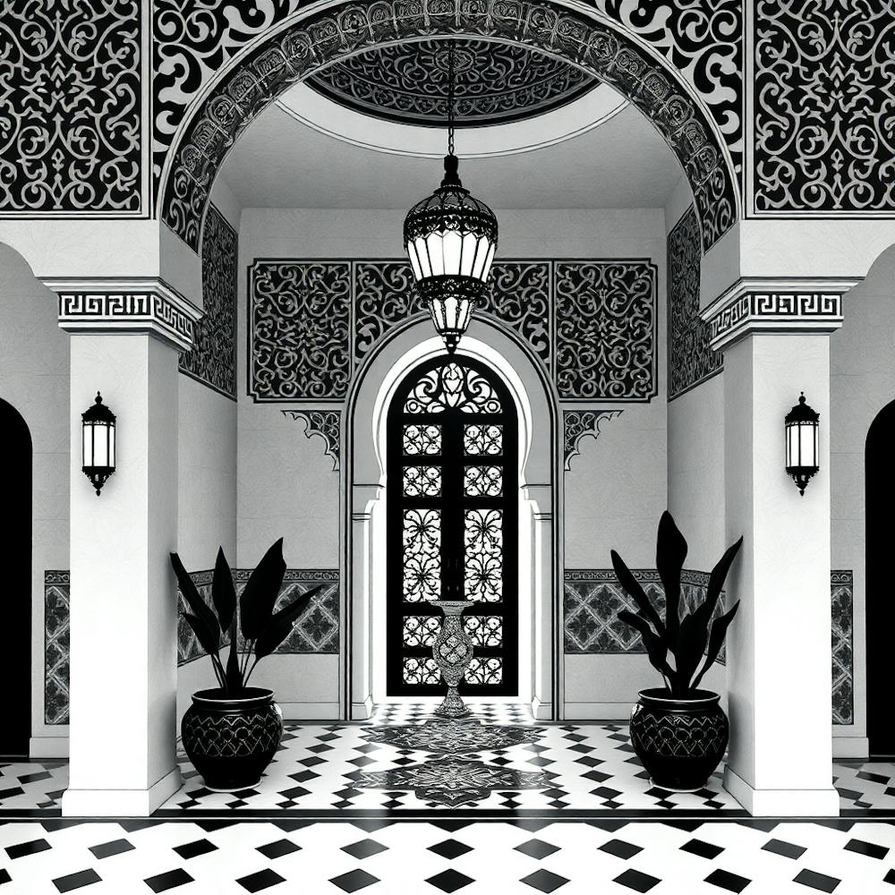 Black And White Doorway 1