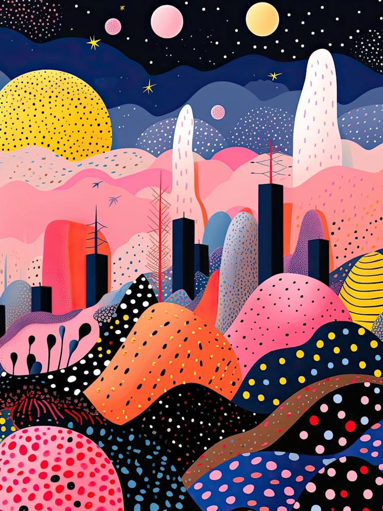 Kuala Lumpur, Illustration In The Style Of Pop Art 2