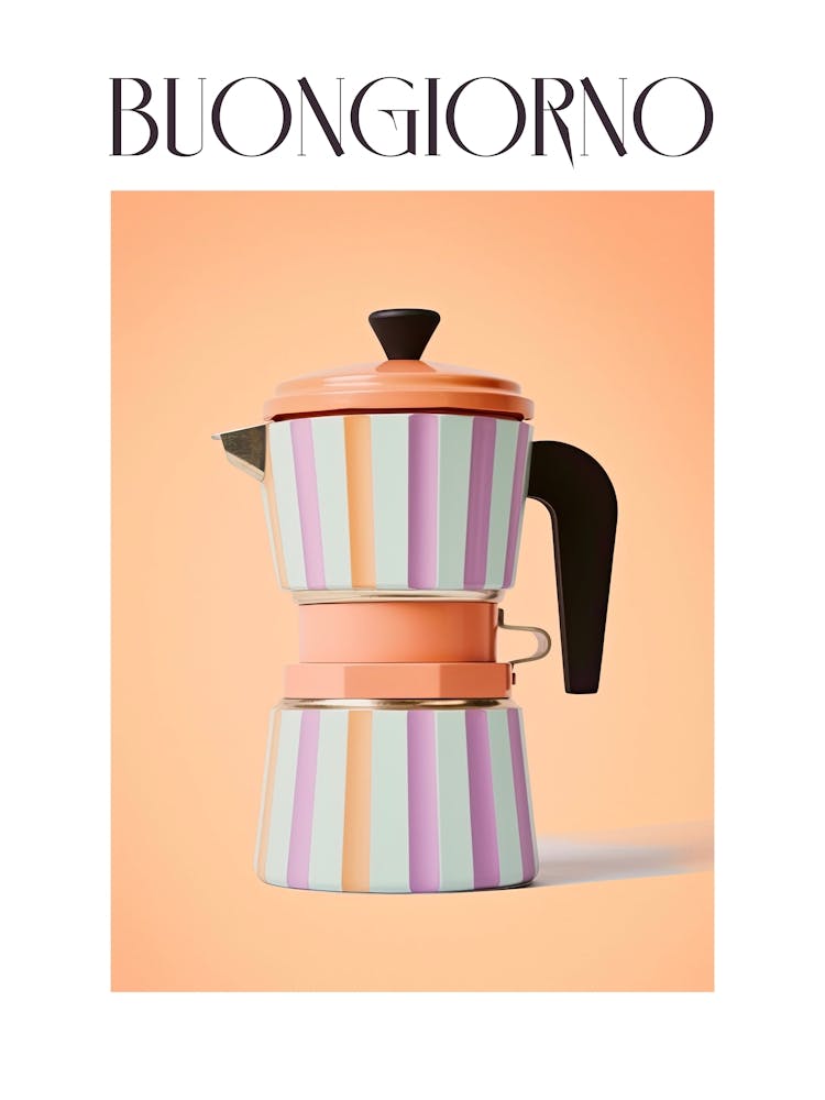 Moka Espresso Italian Coffee Maker Buongiorno 6