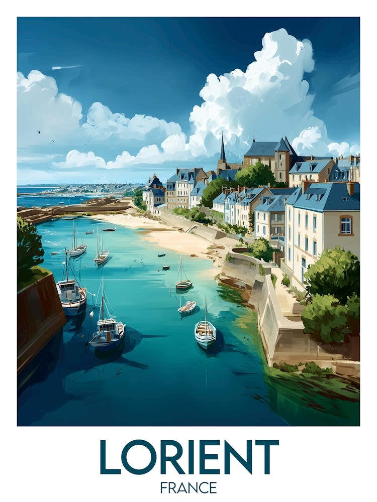 Affiche de voyage Lorient 1