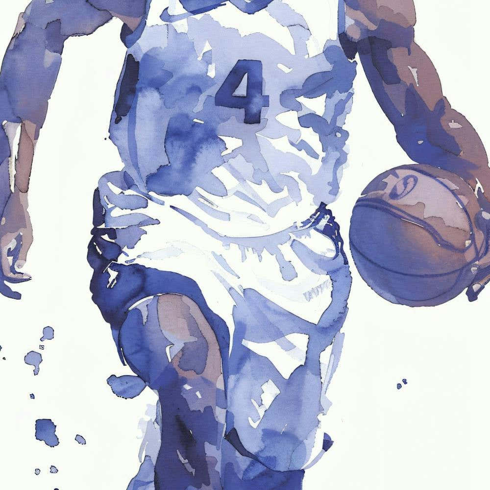 Basketball Player Dribbling 6