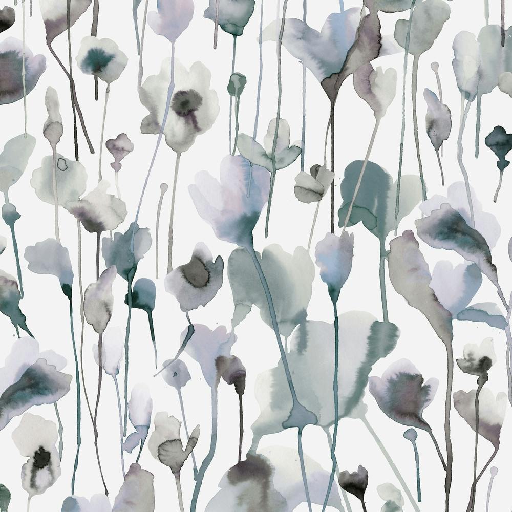 Summer Wild Rustic Flowers Neutral Cold Square