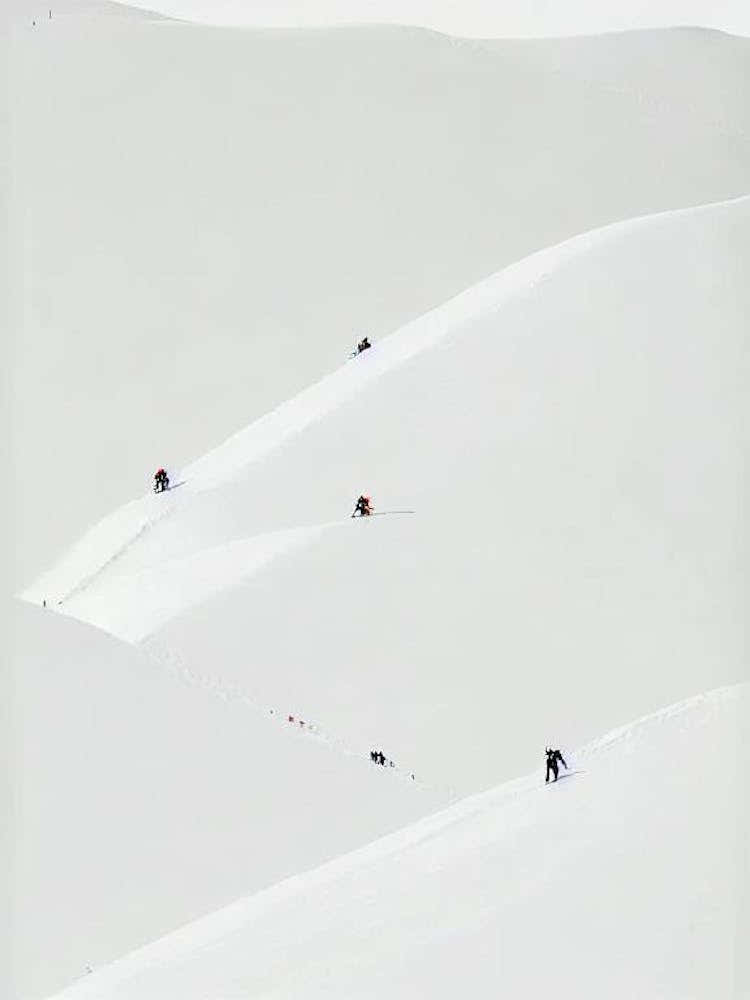 Grandvalira, Andorra Minimal Skiing Poster