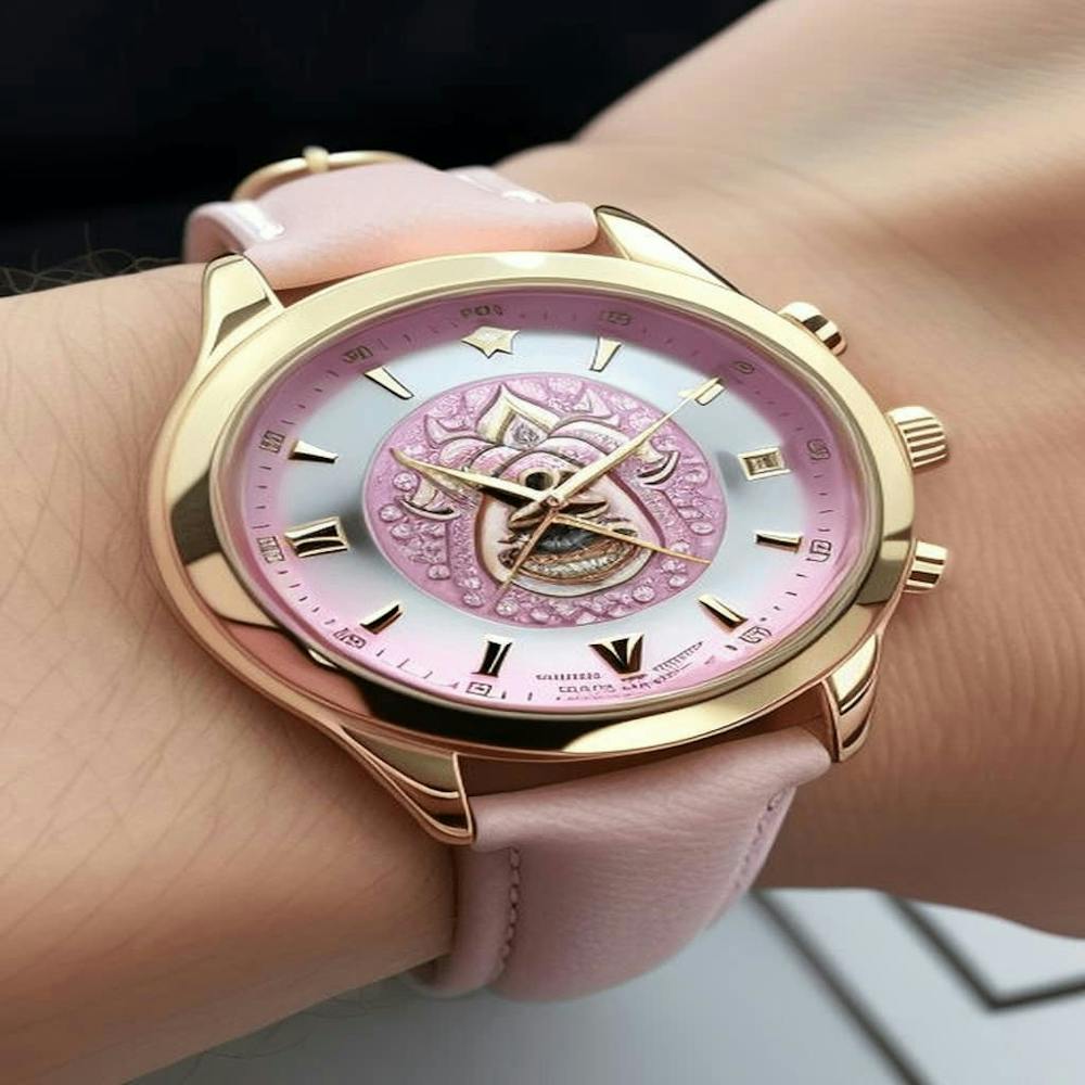 Tiger Temple Star Watch Pink