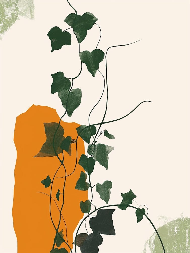 Ivy Plant Minimalist Illustration 2