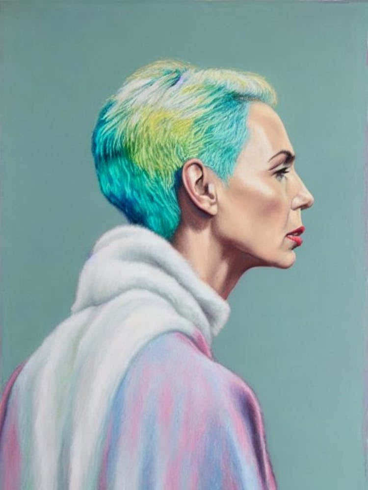 Annie Lennox Colourful Illustration