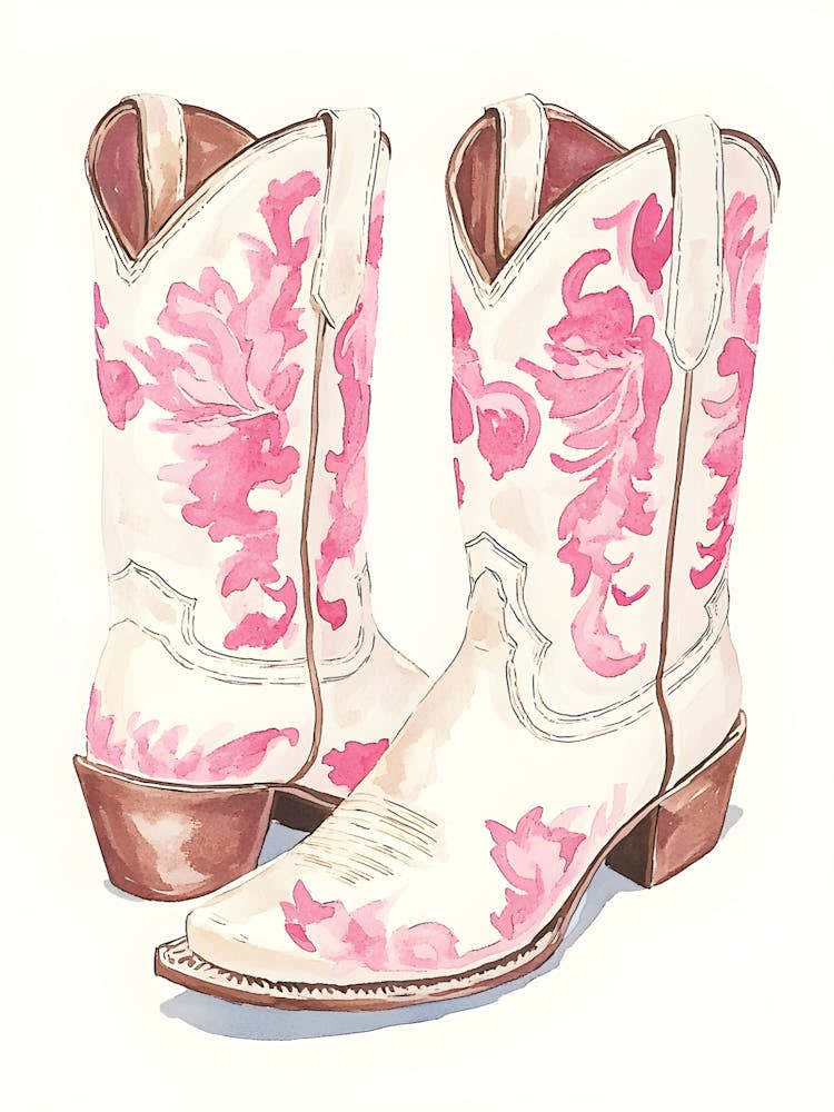Pink Cowboy Boots 16