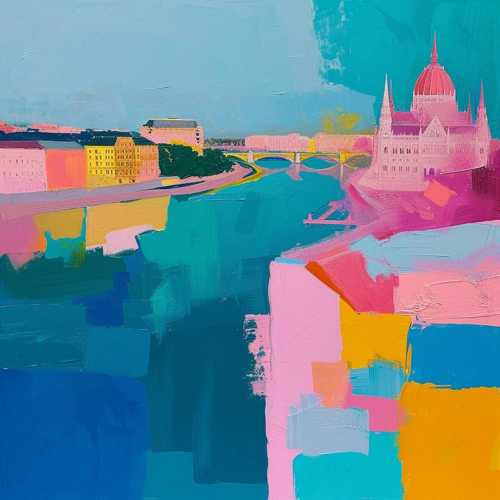 Abstract Travel Collection Budapest Hungary 1