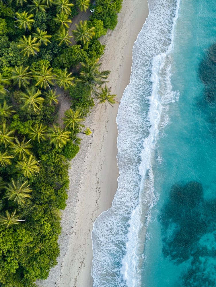 Aerial View Of A Tropical Beach 22