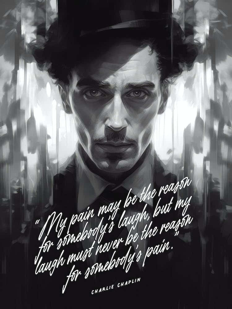 Charlie Chaplin Art Quote