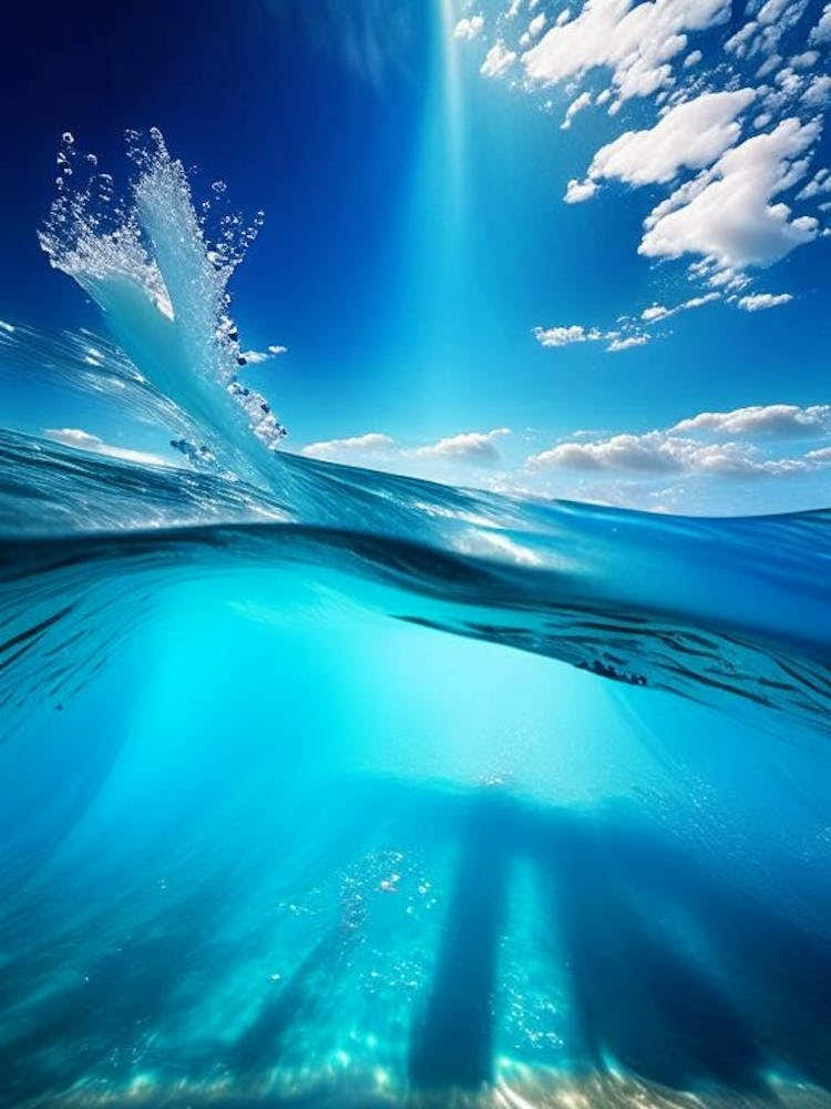 Splash In Sea Water Waterscape Photography 1