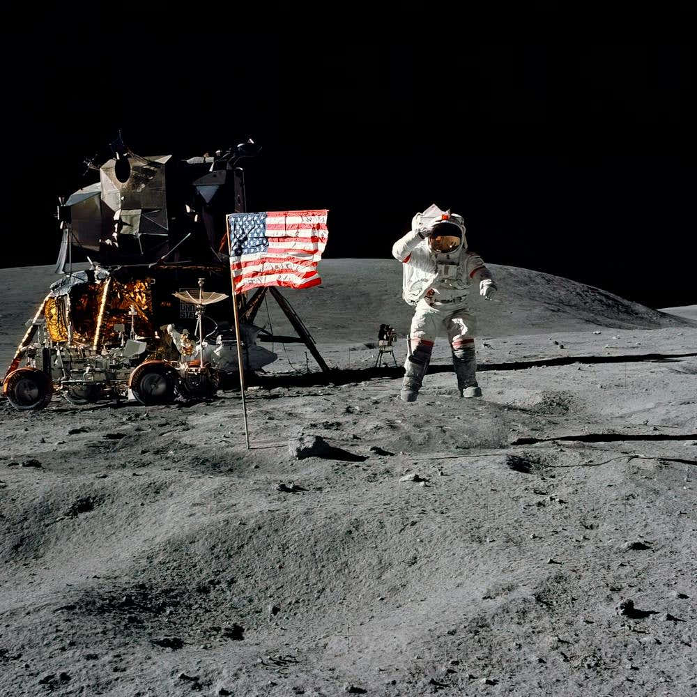 Astronaut On The Moon Nasa