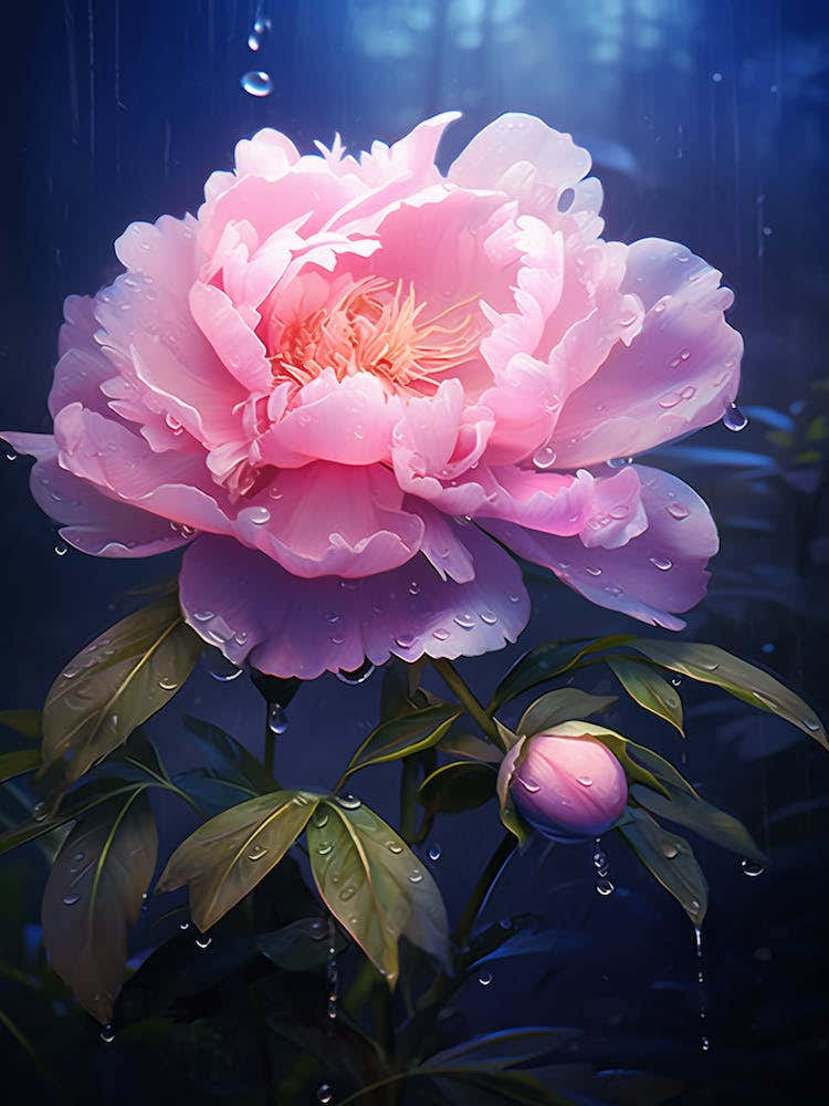 Peony Wildflower At Dawn (4)