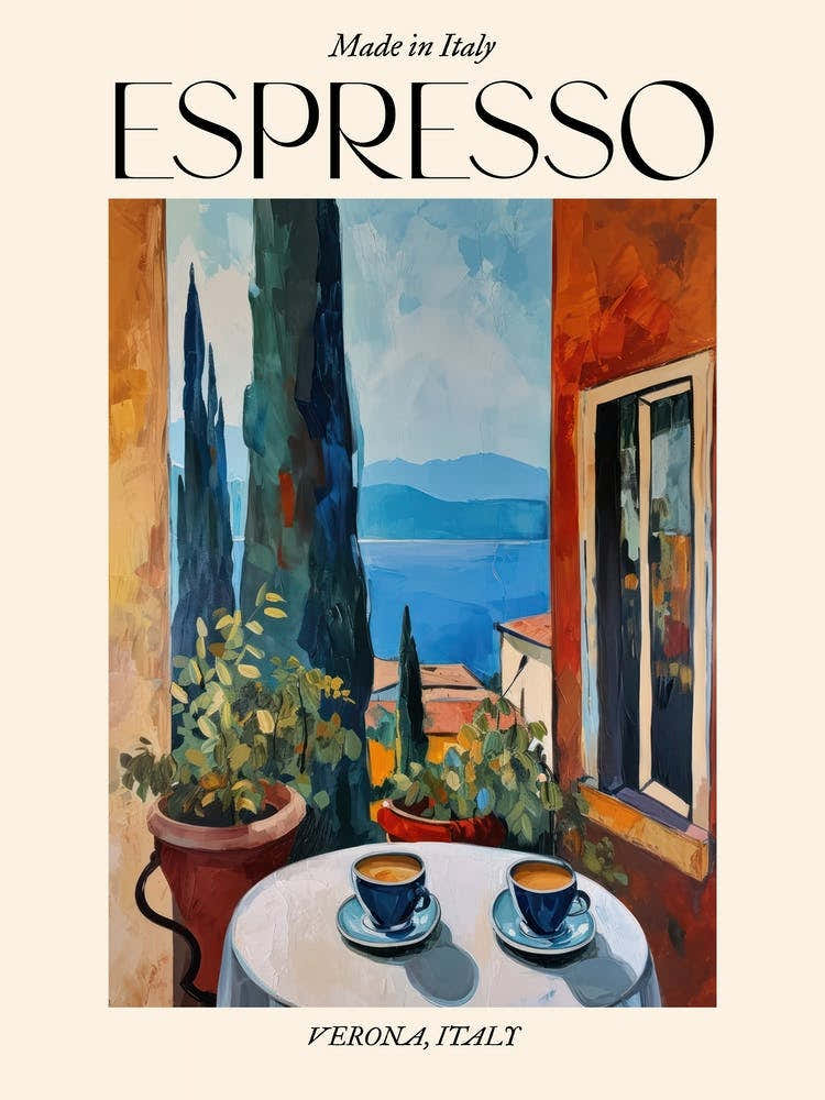 Verona Espresso Made In Italy 3 Poster