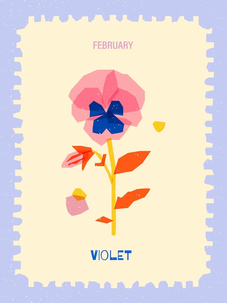 February Birthmonth Flower Violet 1