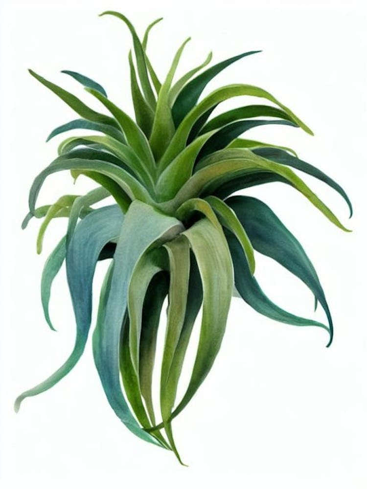 Air Plant (Tillandsia Ionantha) Watercolor