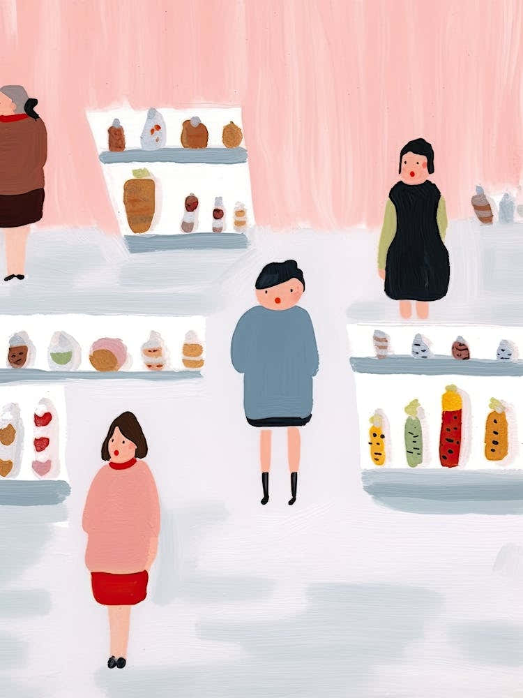 At The Icre Cream Shop Scene, Tiny People And Illustration 4