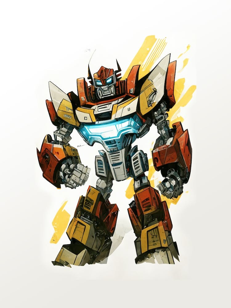 Transformer Car Robot Orange