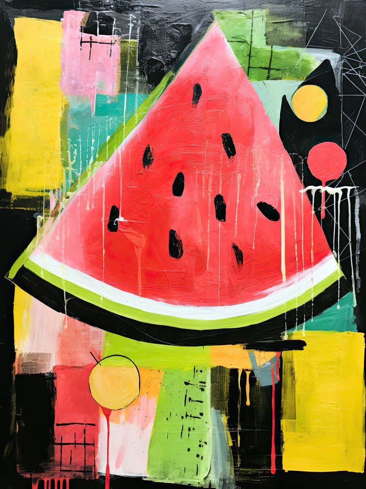Neo-Expressionist Watermelon Fusion