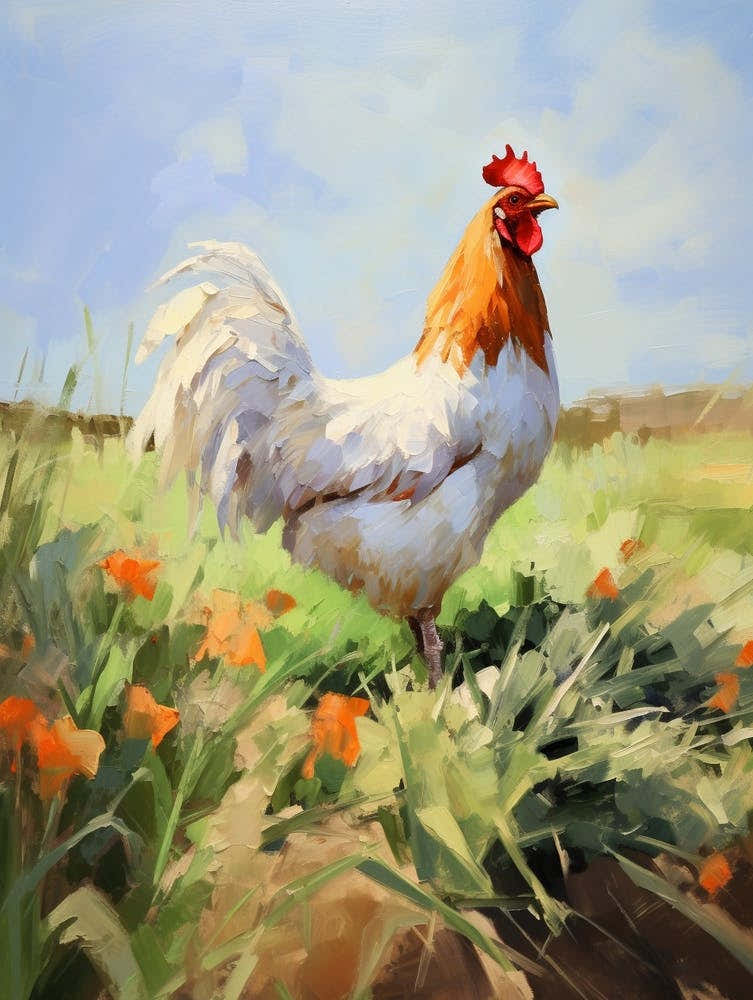 Bird Painting Chicken 3