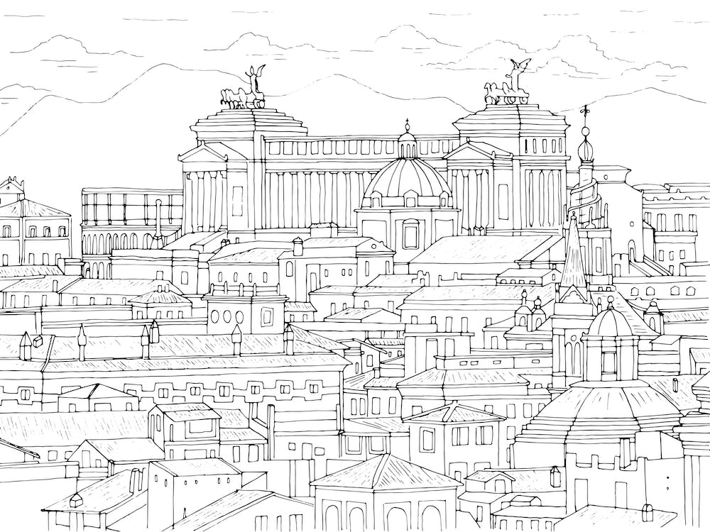 Panoramic View Of Rome