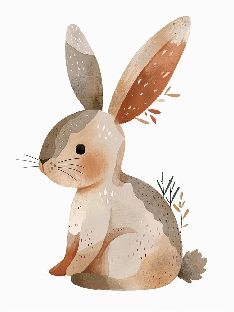 Mini Rex Rabbit Kids Illustration 2