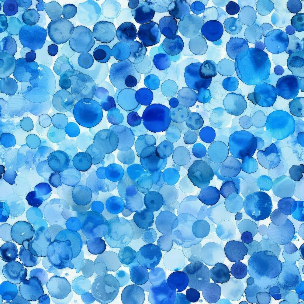 Blue Watercolor Splashes 2