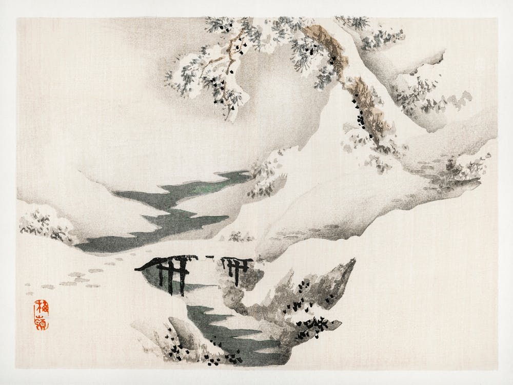 Snowscape, Kōno Bairei 1