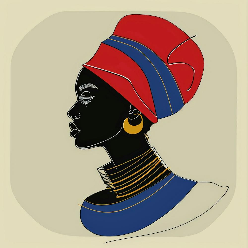 African Woman With Turban 11
