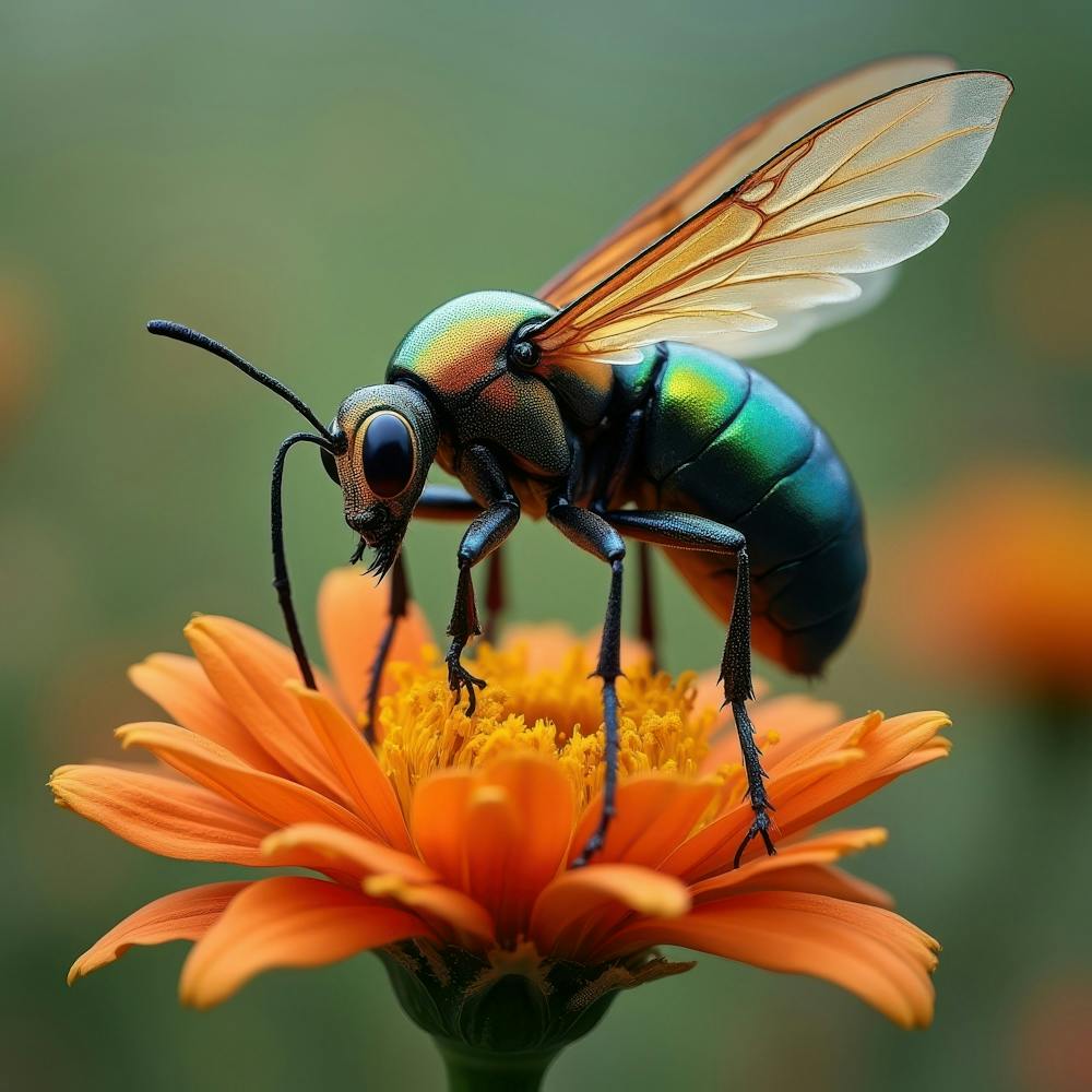 Bee On A Flower 3