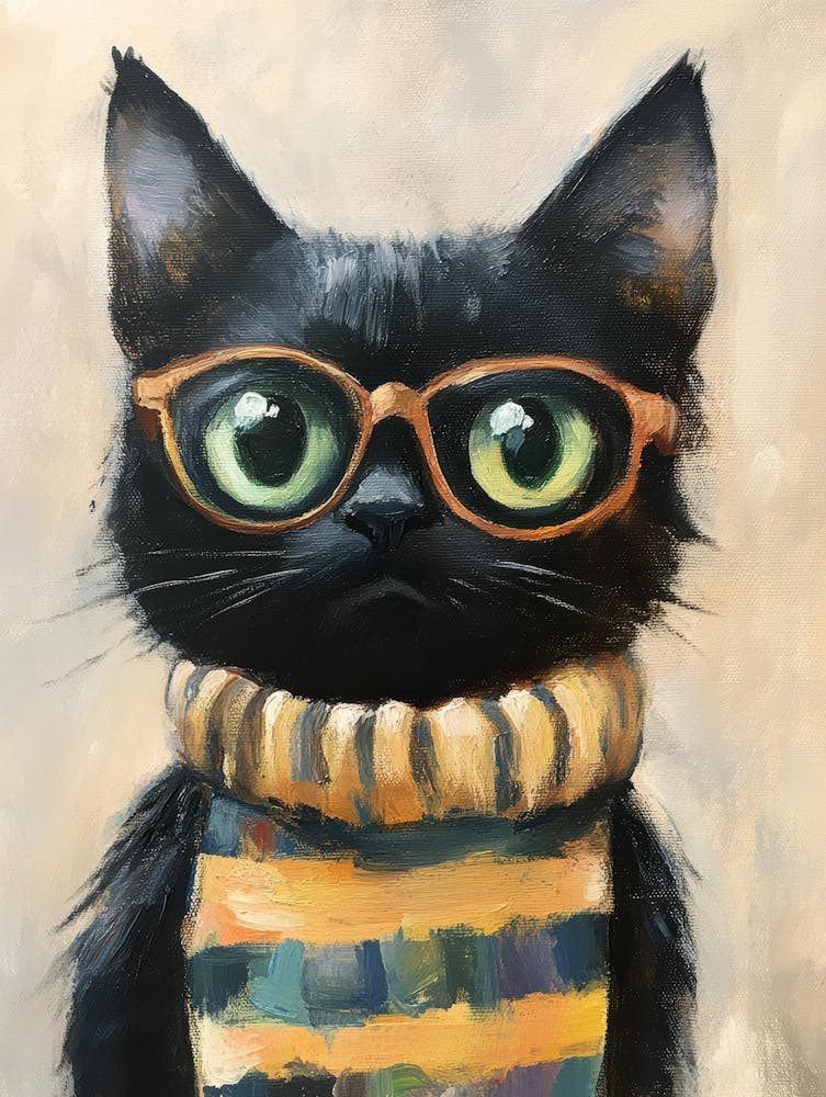Cat In Glasses 14