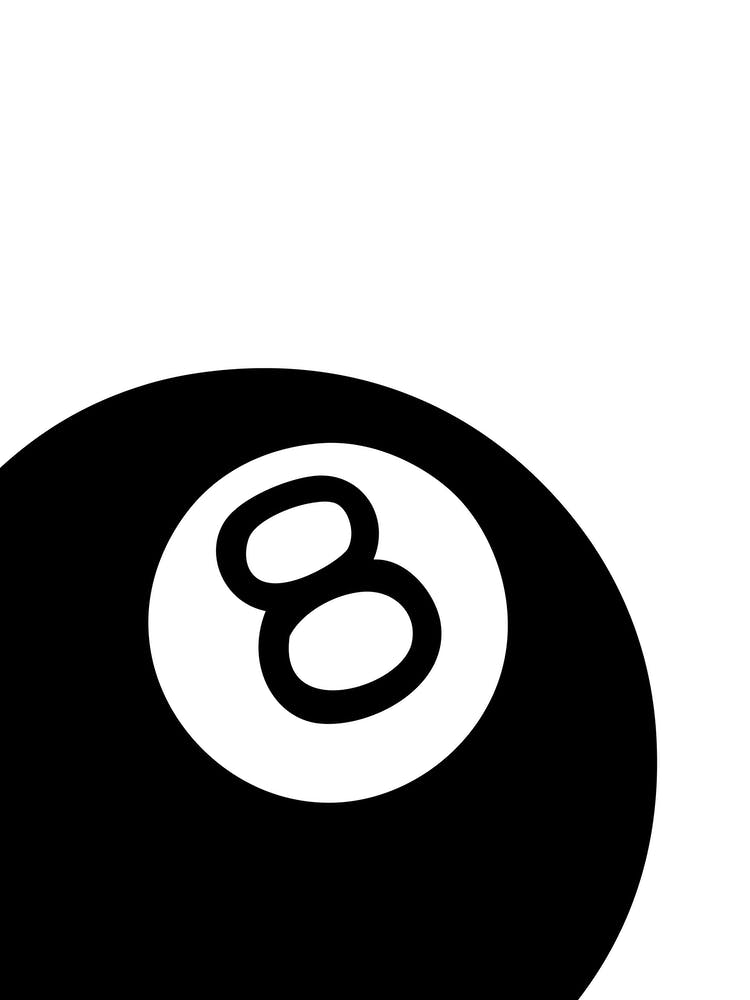 8 Ball Black And White