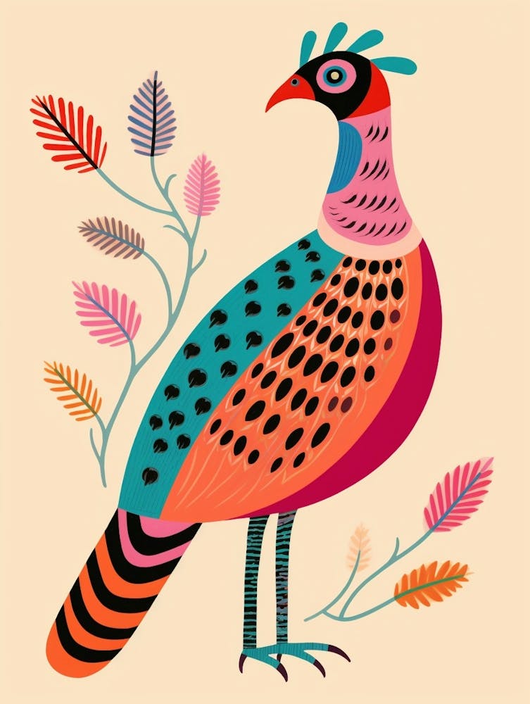 Pink Scandi Pheasant 7