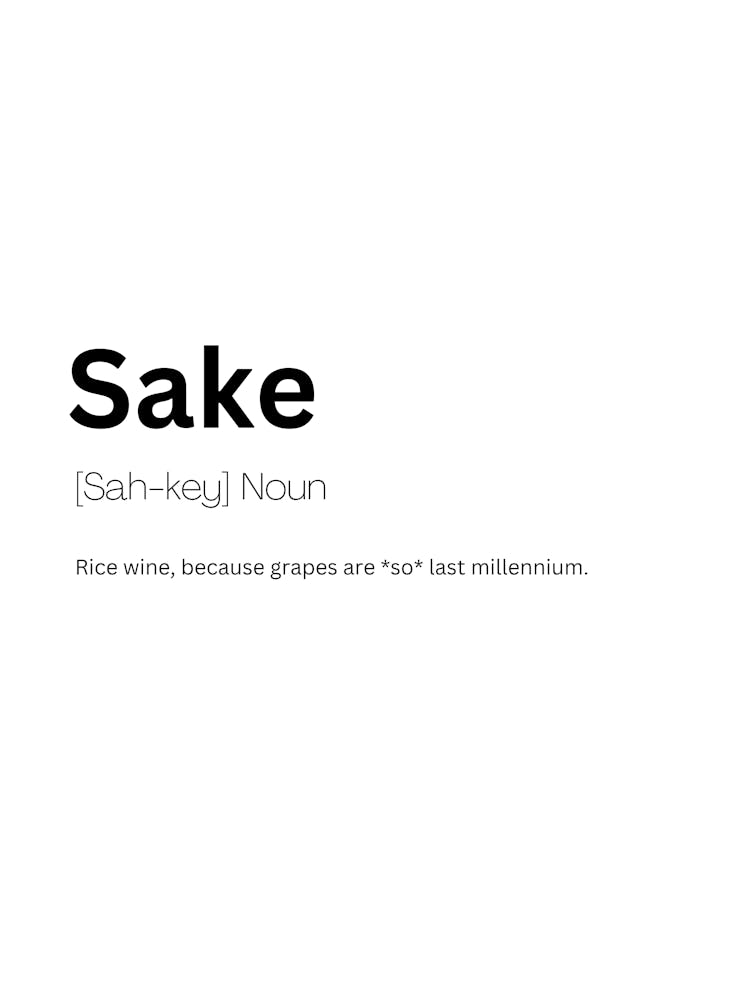 Sake Definition Meaning