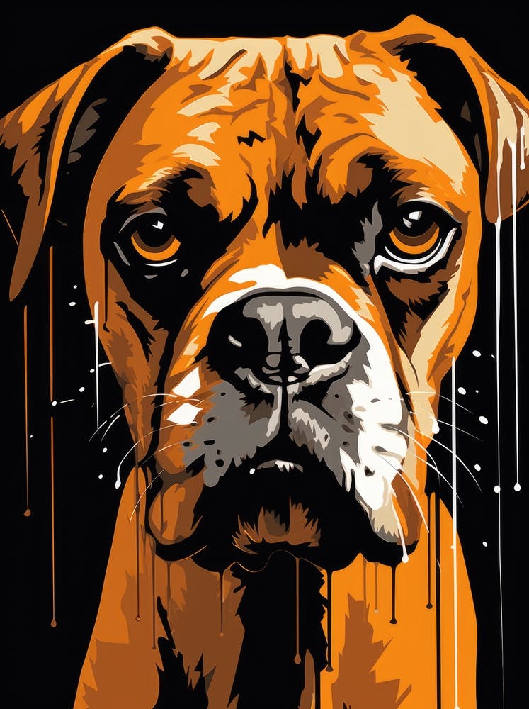 Boxer Dog Painting 3