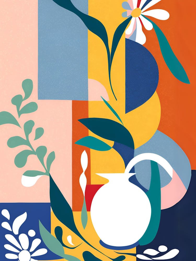 Matisse Mid Century Abstract Colorful