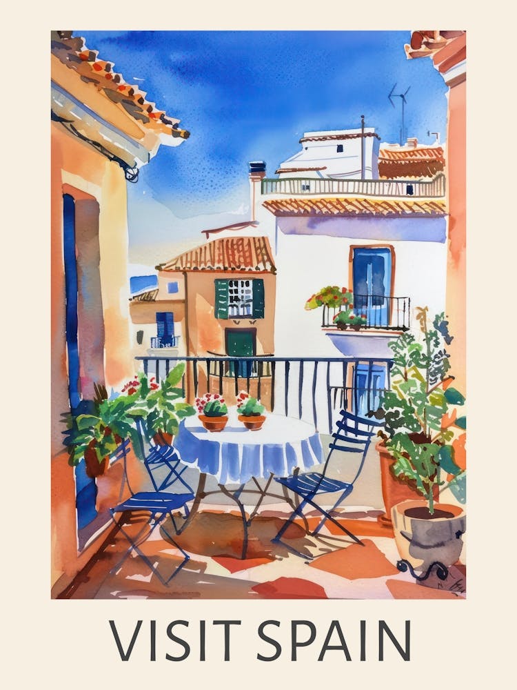 Visit Spain 3 Travel Poster