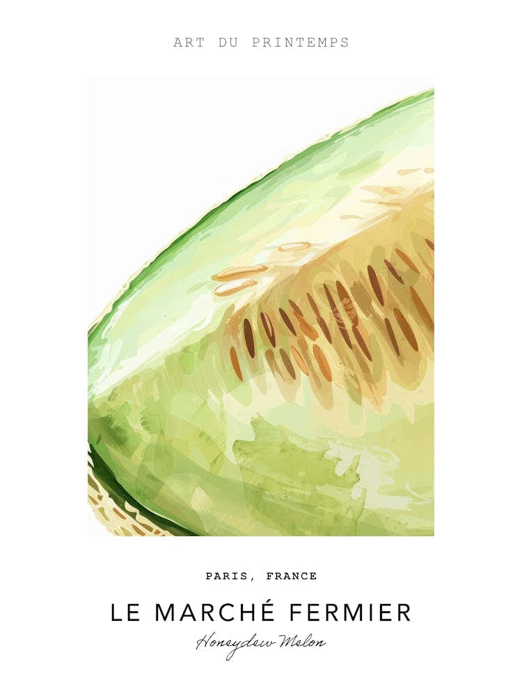 Honeydew Melon Le Marche Fermier Poster 4