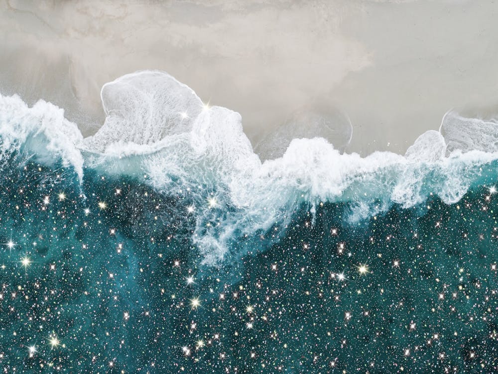 Aereal Beach Glitter