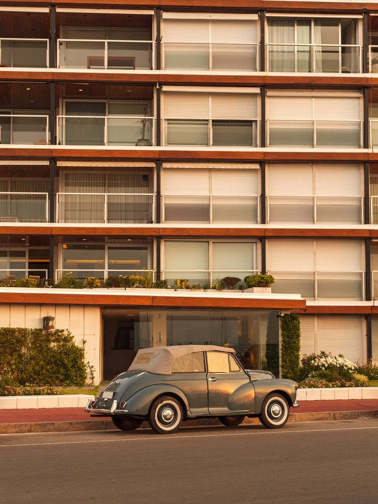 Golden Hour Vintage Car Style