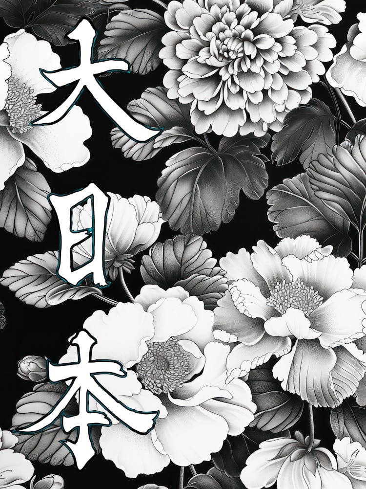 Hokusai Great Japan Poster Japanese Floral  18