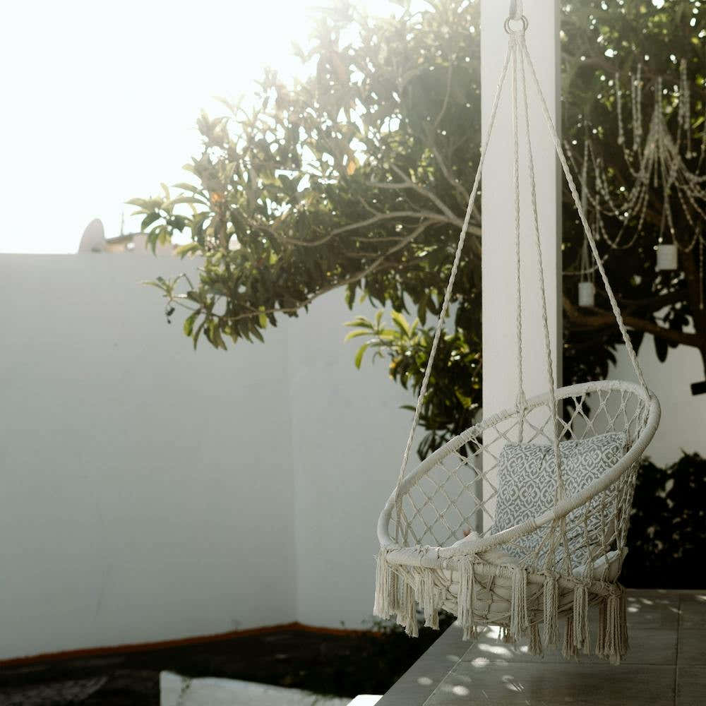 The Dreamy Chair In The Summer Sun Square