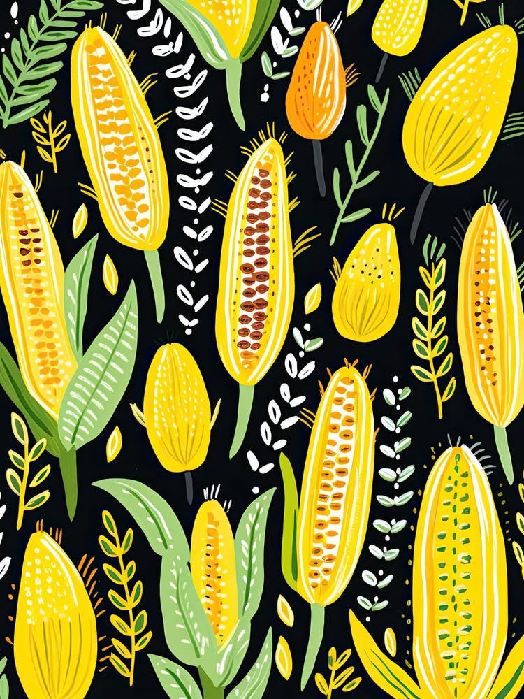 Corn Summer Illustration 1