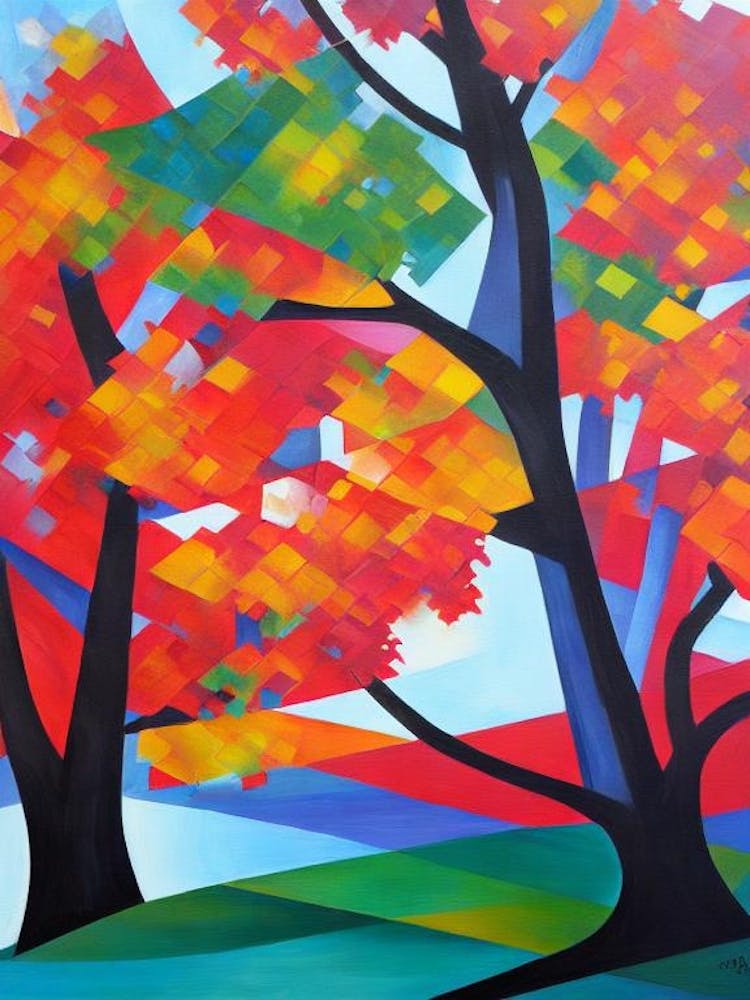 Spanish Oak Tree Cubist