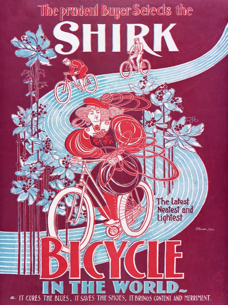 Shirk Vintage Bike Advert